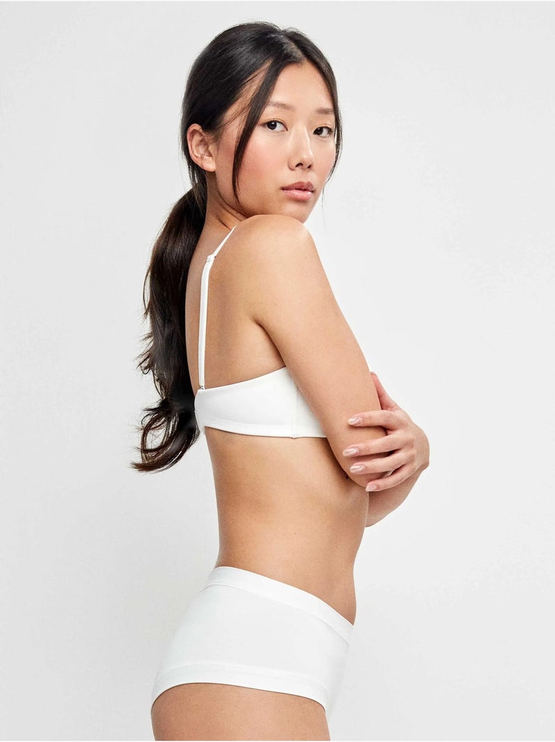 Culotte en microfibre Blanc - Kiabi