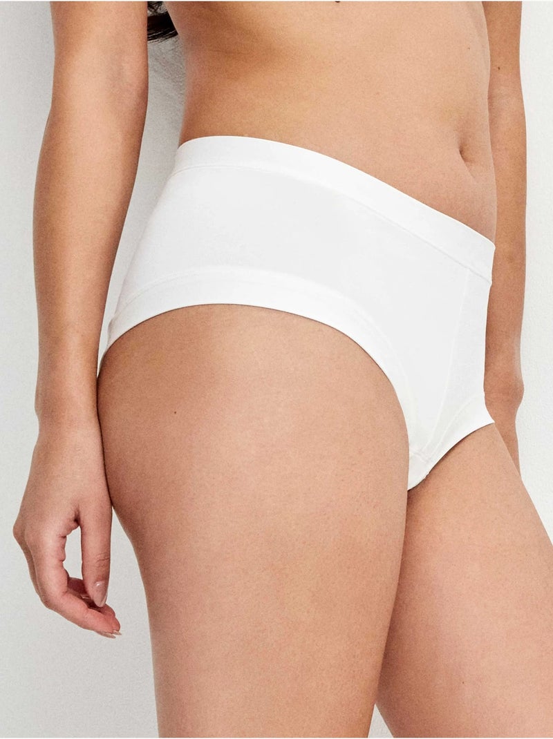 Culotte en microfibre Blanc - Kiabi