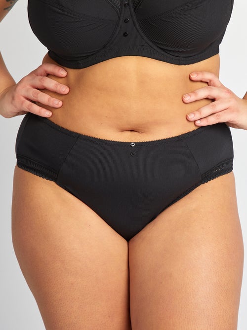 Culotte en microfibre côtelée - Kiabi