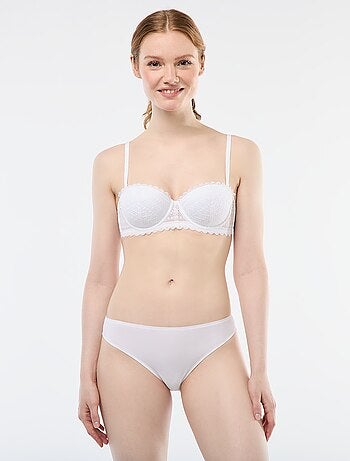 Culotte en microfibre et en dentelle