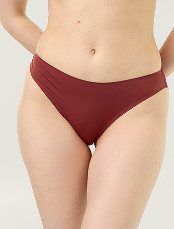 Culotte en microfibre et en dentelle