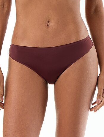 Culotte en microfibre et en dentelle