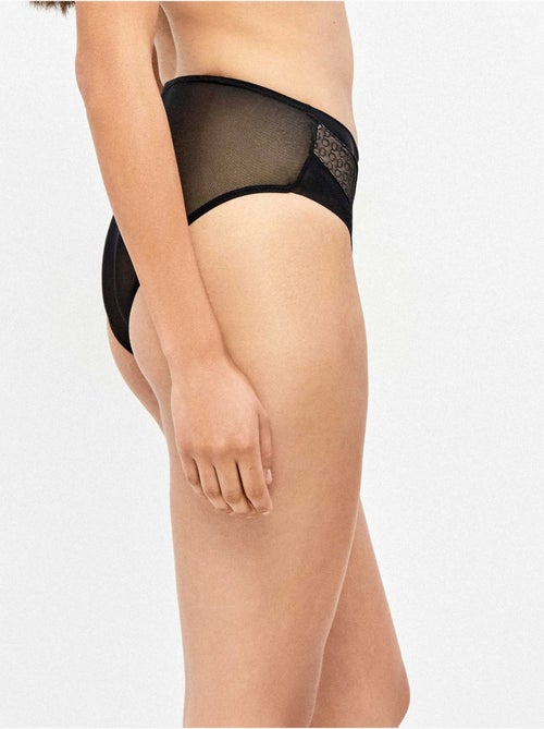 Culotte en tissu jacquard monogramme - Kiabi