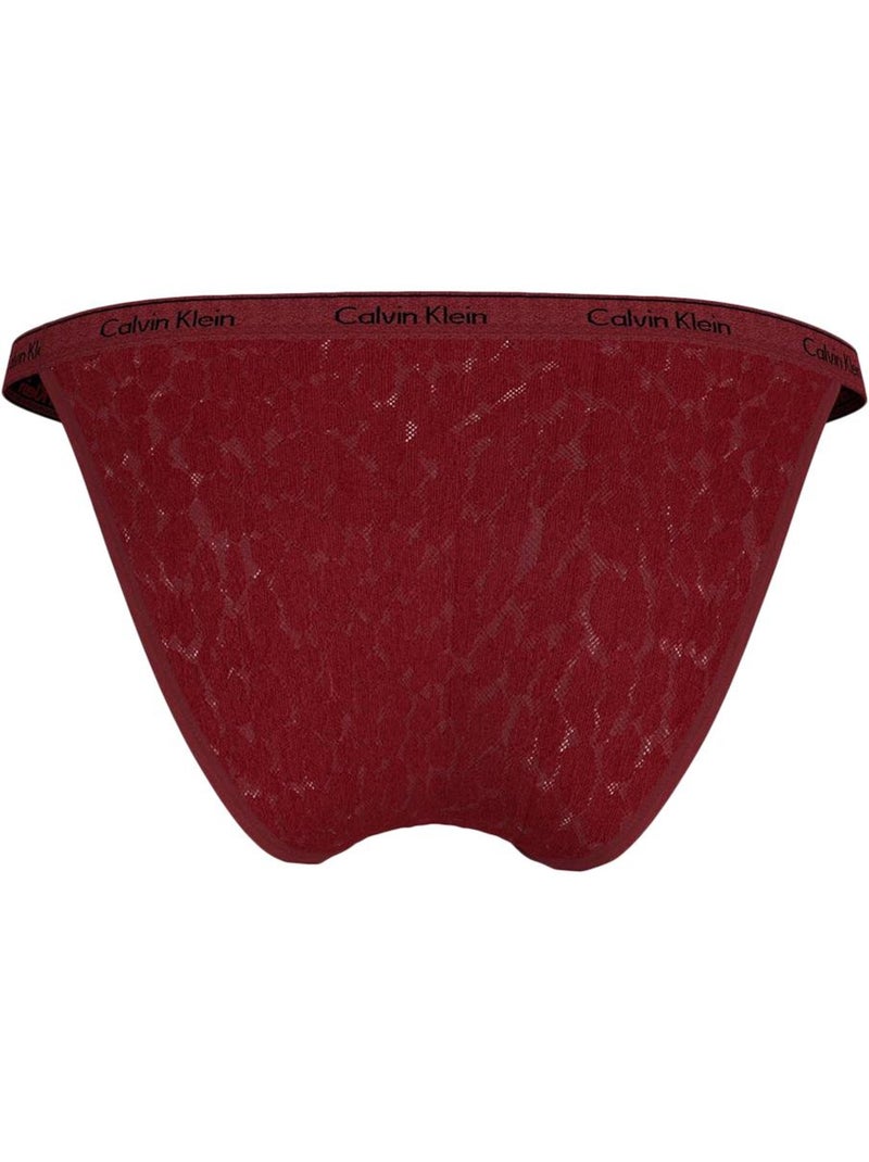Culotte Femme Calvin Klein Jeans Bordeaux - Kiabi