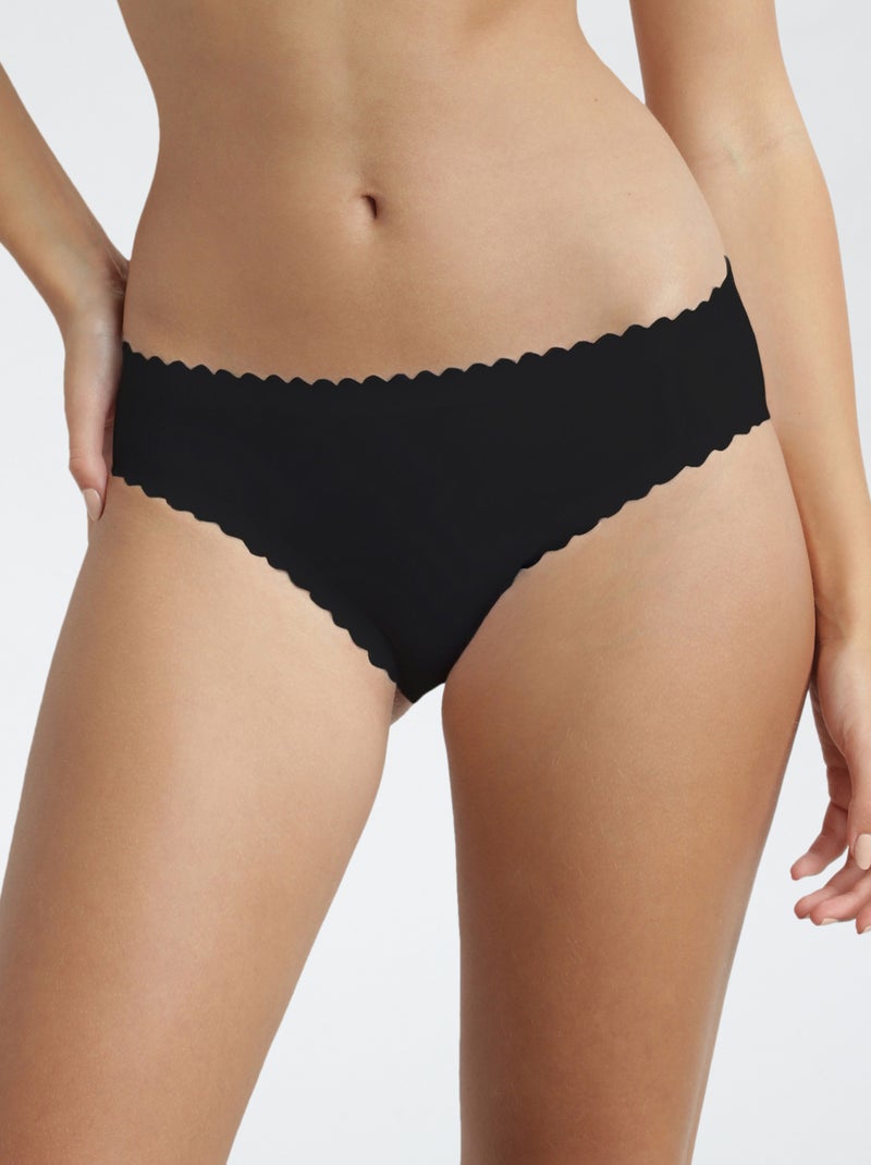 Culotte finition croquet 'Dim body touch' Noir - Kiabi