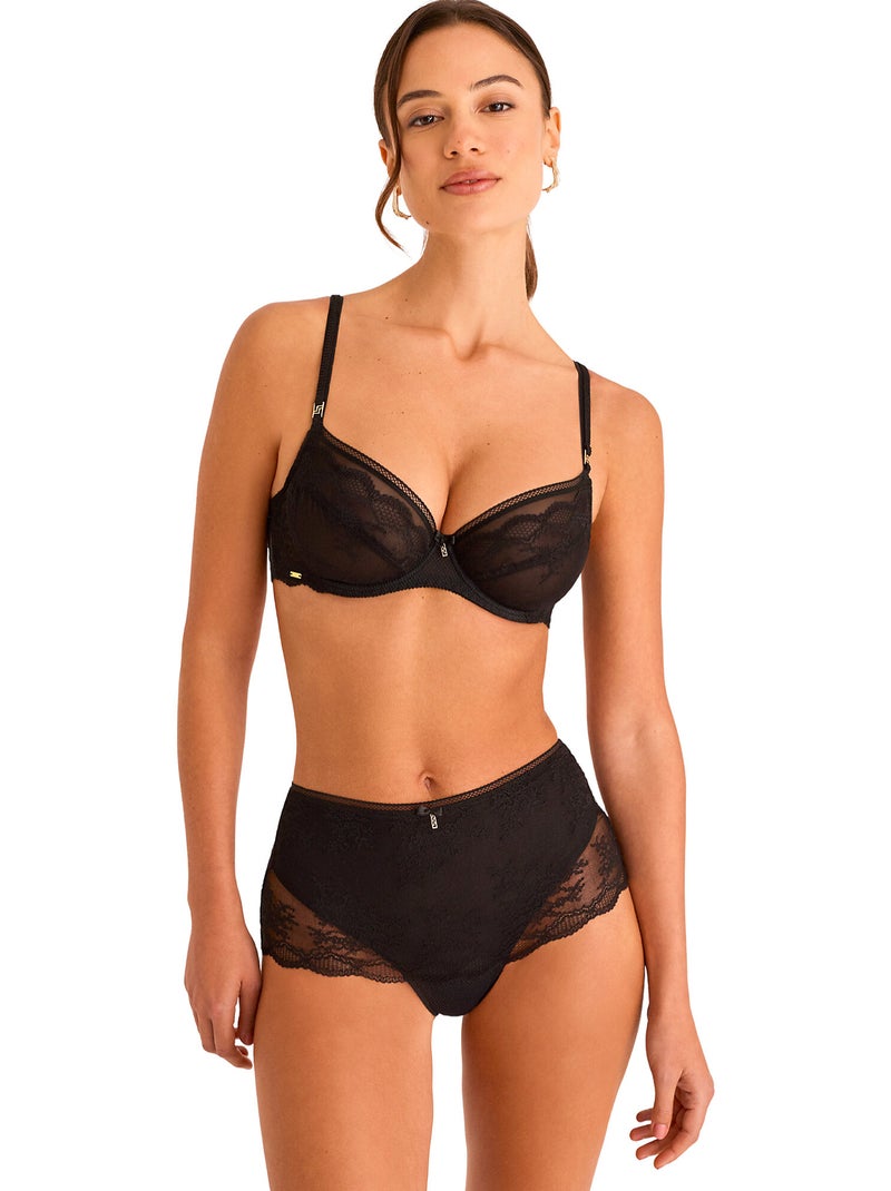 Culotte gainante taille haute manuela Noir - Kiabi