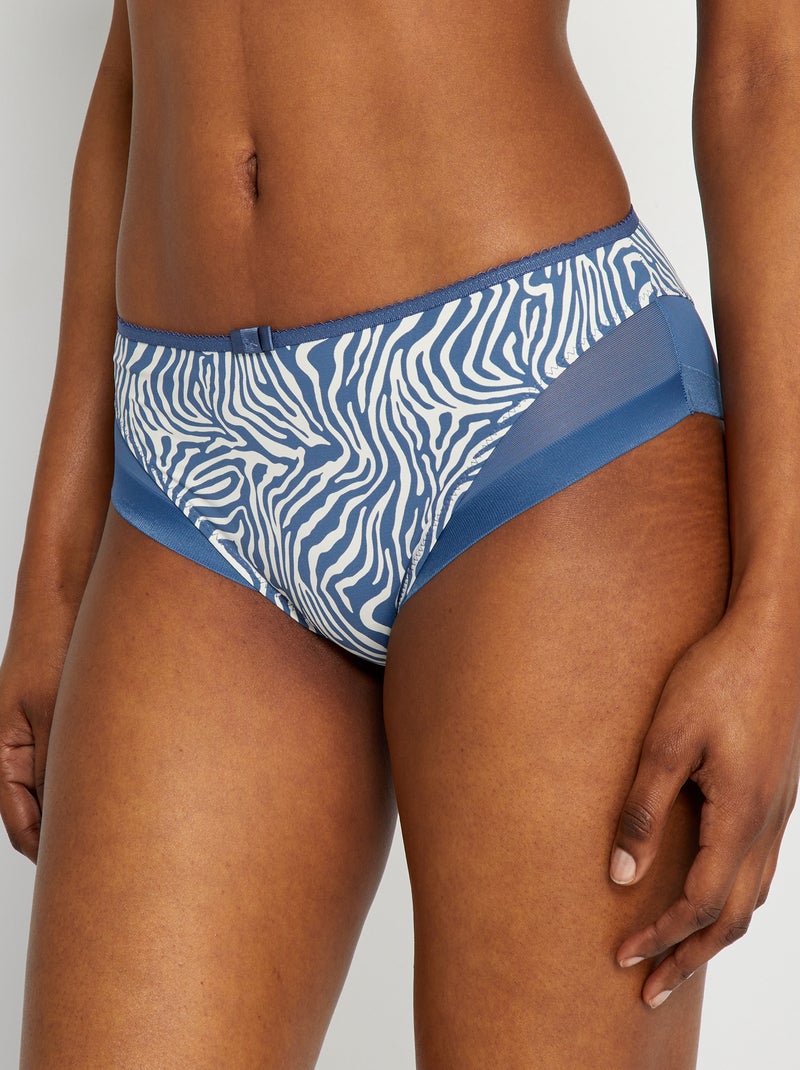 Culotte Generous 'DIM' bleu/beige Kiabi