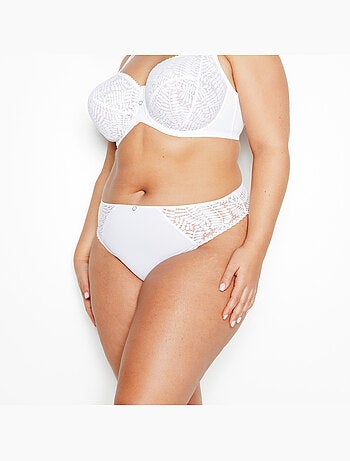 Culotte grande taille dentelle isabelle+ - rougegorge lingerie