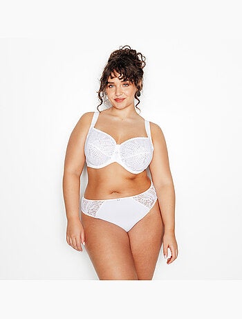 Culotte grande taille dentelle isabelle+ - rougegorge lingerie