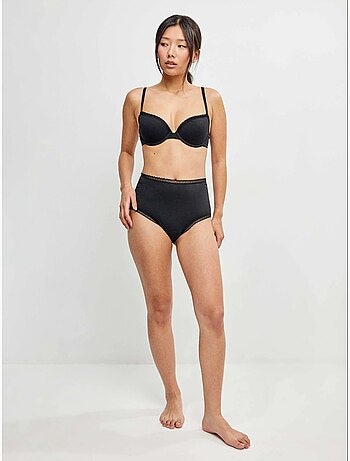 Culotte haute avec galon de plumetis