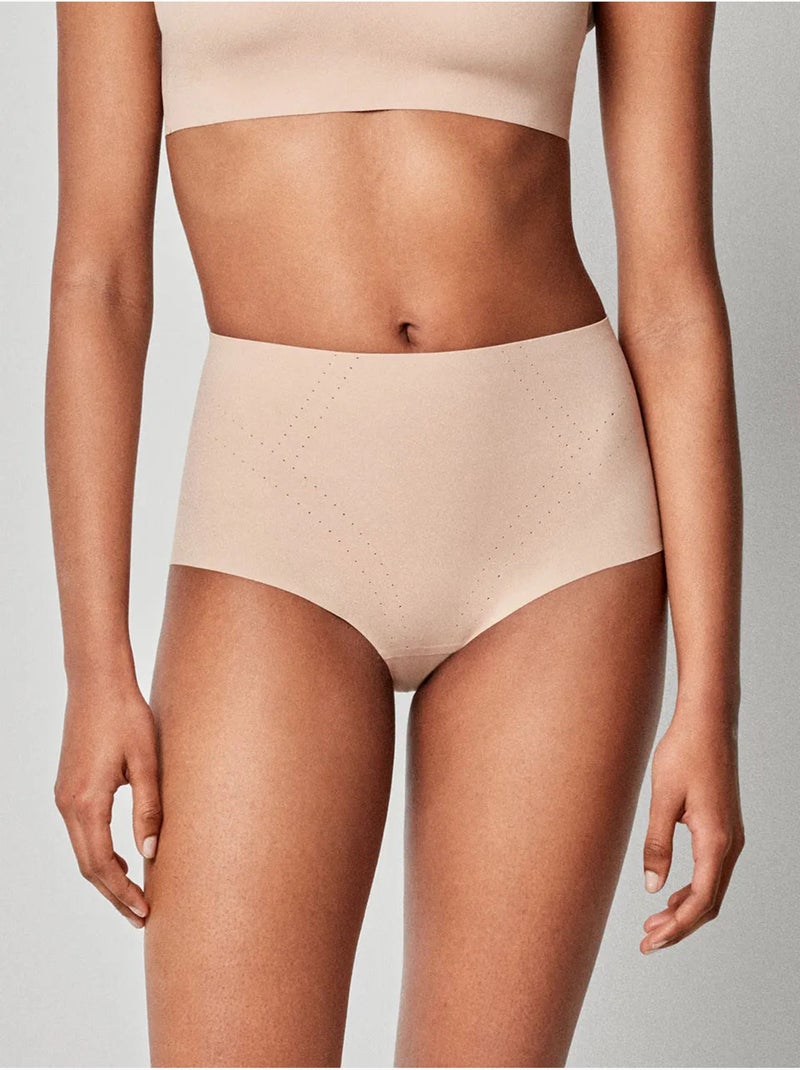 Culotte haute avec renfort frontal Rose - Kiabi
