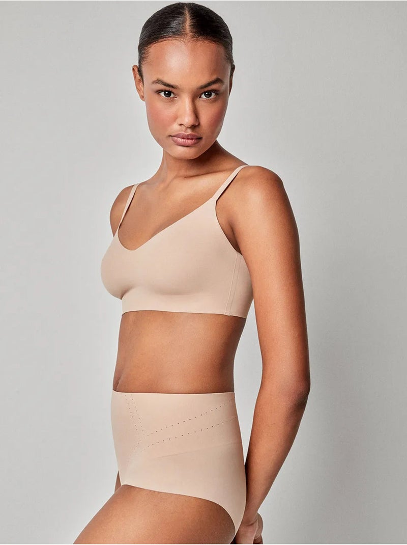 Culotte haute avec renfort frontal Rose - Kiabi