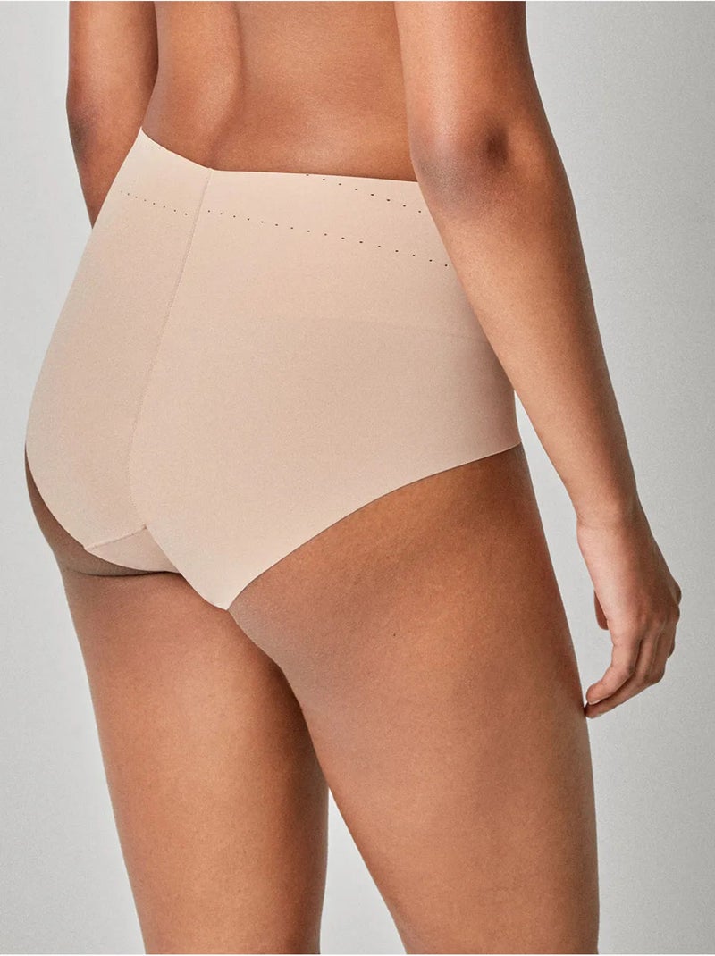 Culotte haute avec renfort frontal Rose - Kiabi