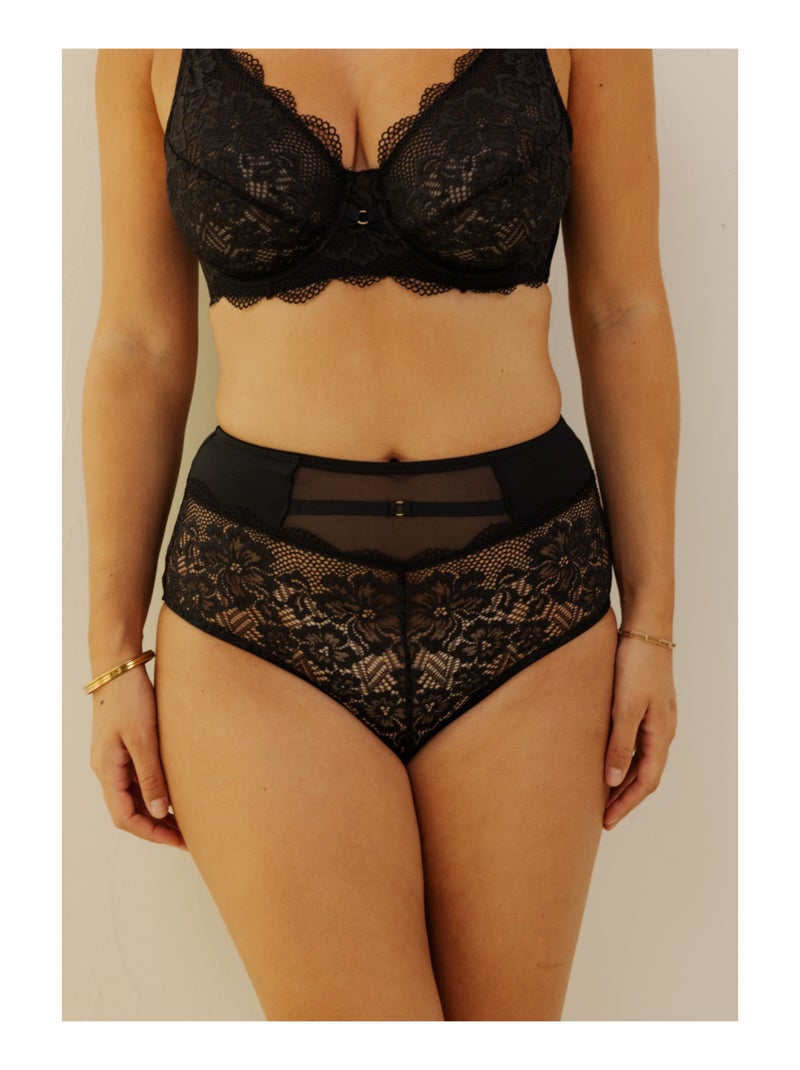 Culotte haute capucine Noir - Kiabi