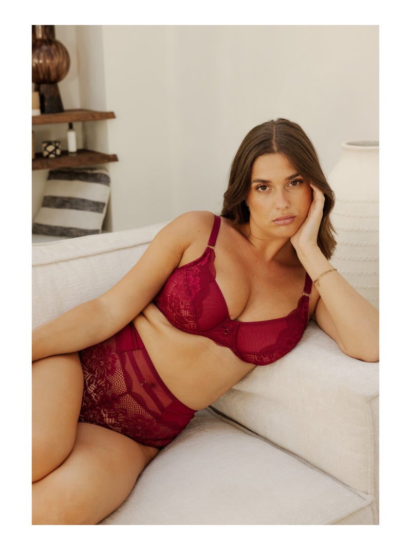 Culotte haute capucine Rouge - Kiabi