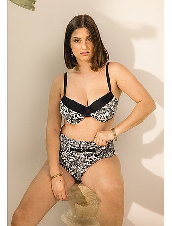 Culotte haute de maillot de bain beach