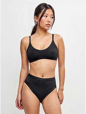 Culotte haute en microfibre