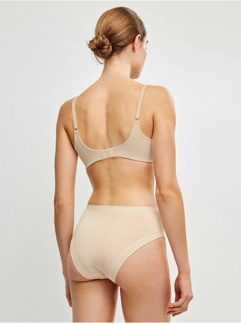 Culotte haute en microfibre Rose - Kiabi