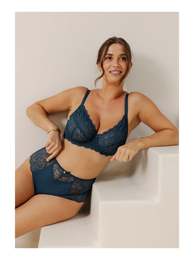Culotte haute méline Bleu - Kiabi