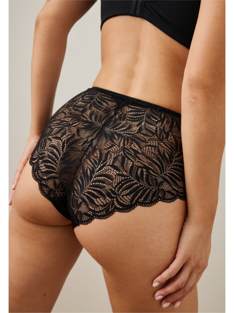 Culotte haute méline Noir - Kiabi