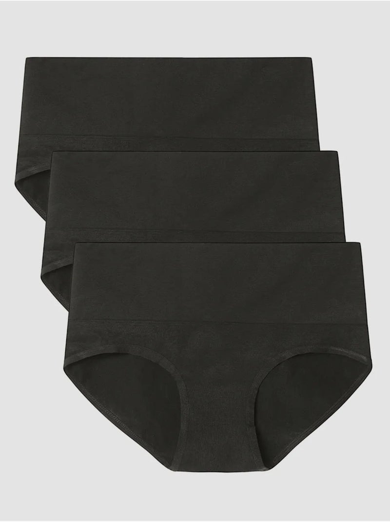 Culotte haute sans couture Noir - Kiabi