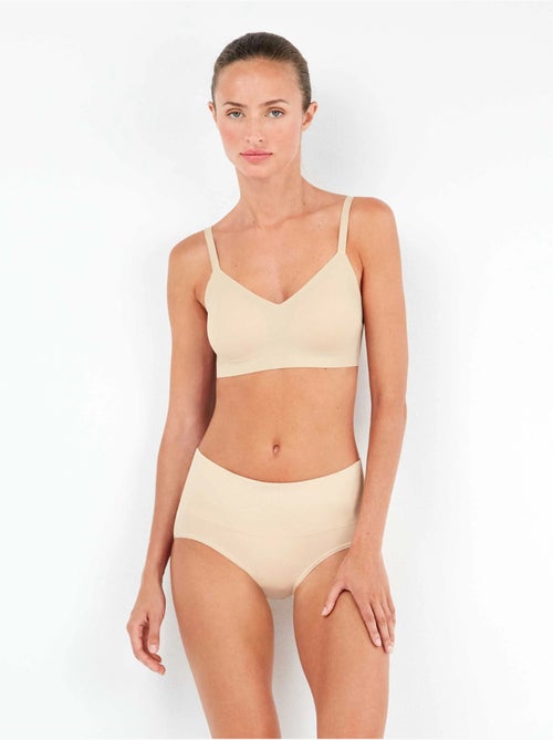 Culotte haute sans couture - Kiabi