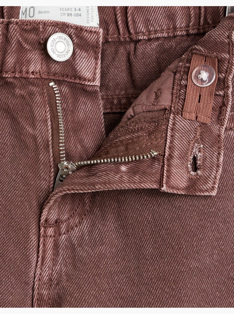 Culotte jeans, mo fashion Bruin - Kiabi
