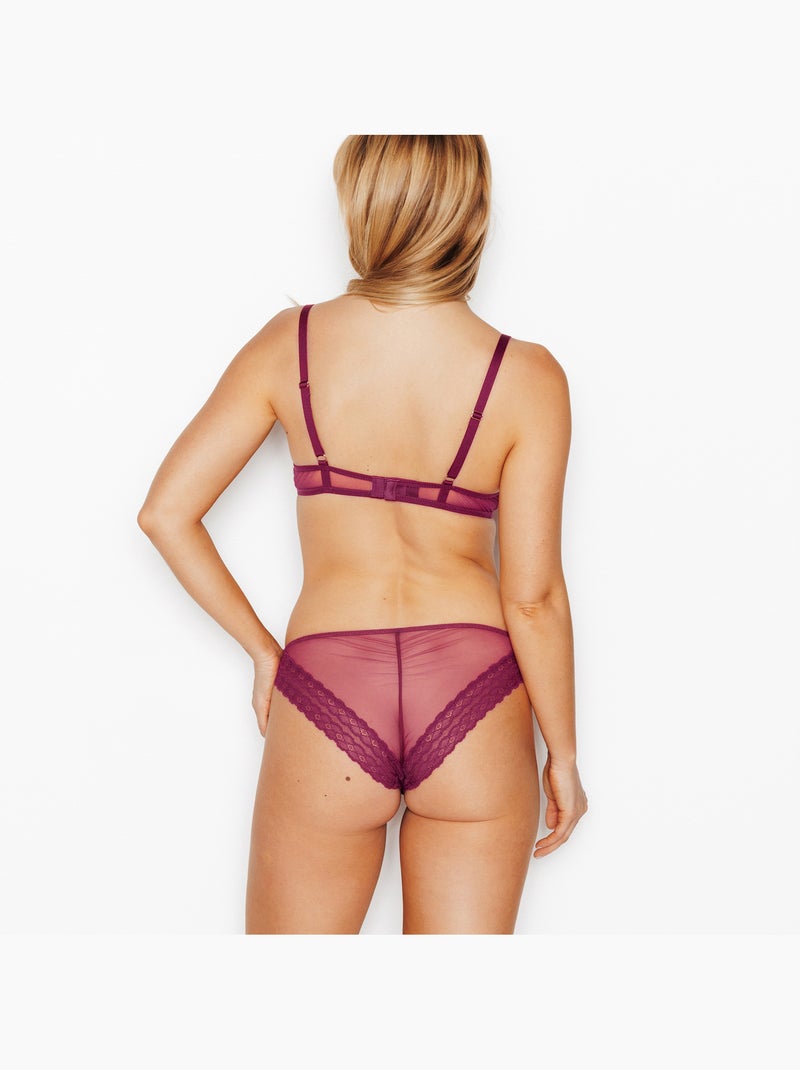 Culotte jess - rougegorge lingerie Bordeaux - Kiabi