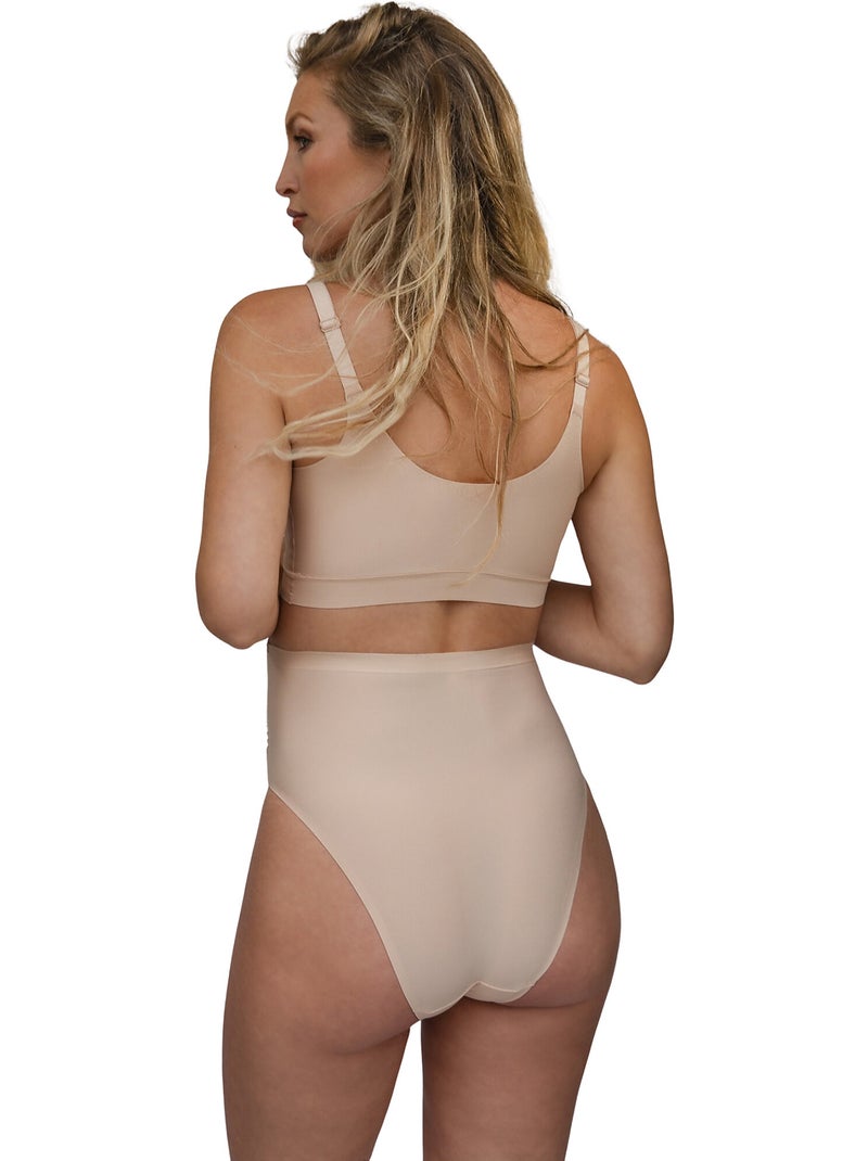 Culotte maternité taille haute maternity Beige - Kiabi