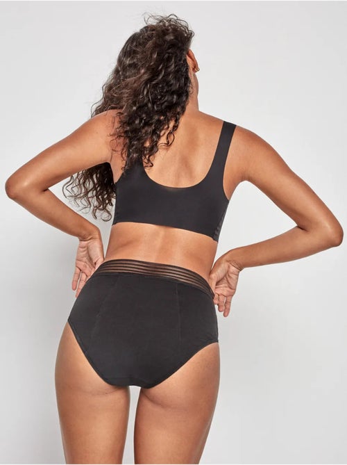 Culotte menstruel haute en tissu haute absorption - Kiabi