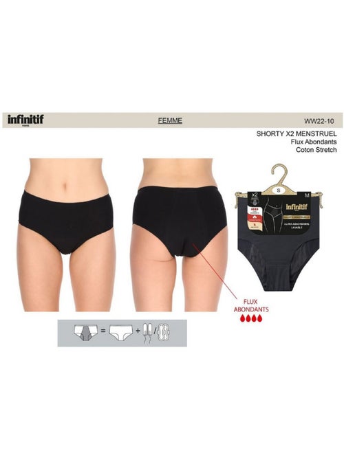 Culotte Menstruelle INFINITIF - Pack de 2 - Kiabi Culotte Menstruelle INFINITIF - Pack de 2 - Kiabi