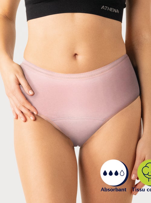 Culotte menstruelle taille haute femme athena - Kiabi