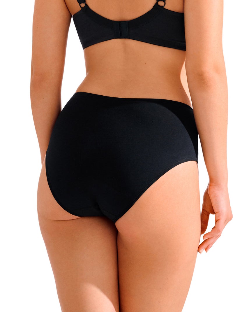 Culotte menstruelle taille haute lucy Noir - Kiabi