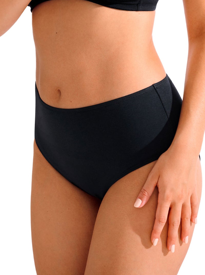 Culotte menstruelle taille haute lucy Noir - Kiabi