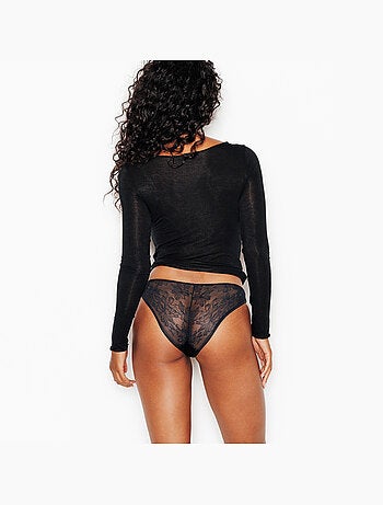 Culotte microfibre et dentelle bee - rougegorge lingerie