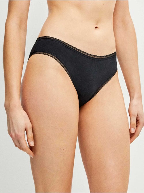 Culotte midi avec galon de plumetis - Kiabi