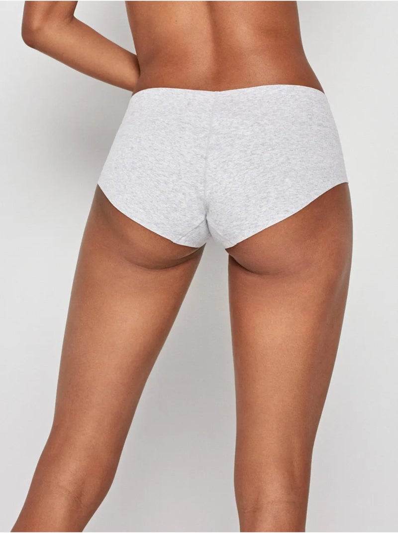 Culotte midi en tissu coton Gris chiné - Kiabi