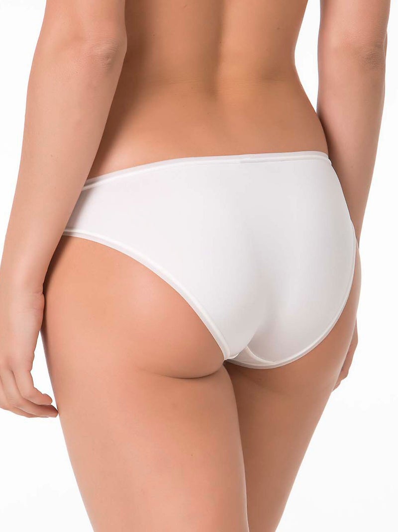 Culotte slip bikini invisible Ecru - Kiabi