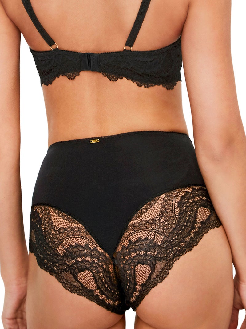 Culotte slip gainant taille haute renatta Noir - Kiabi