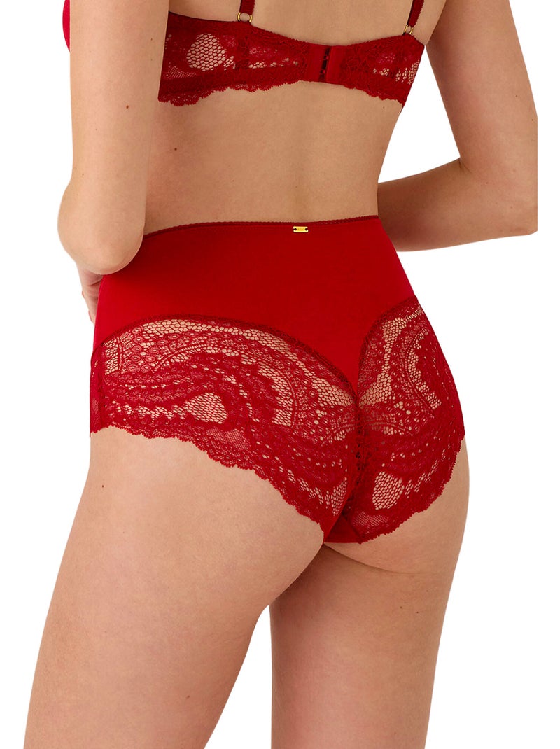 Culotte slip gainant taille haute renatta Rouge - Kiabi