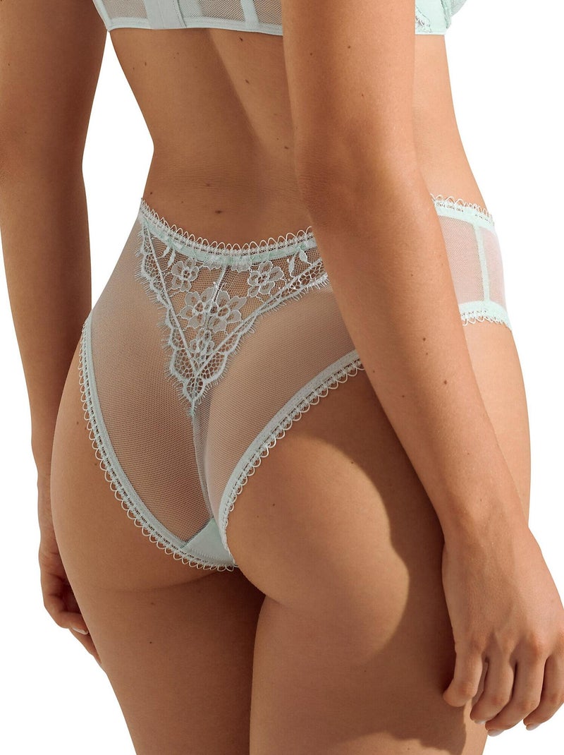 Culotte slip italien échancré daydream Vert - Kiabi