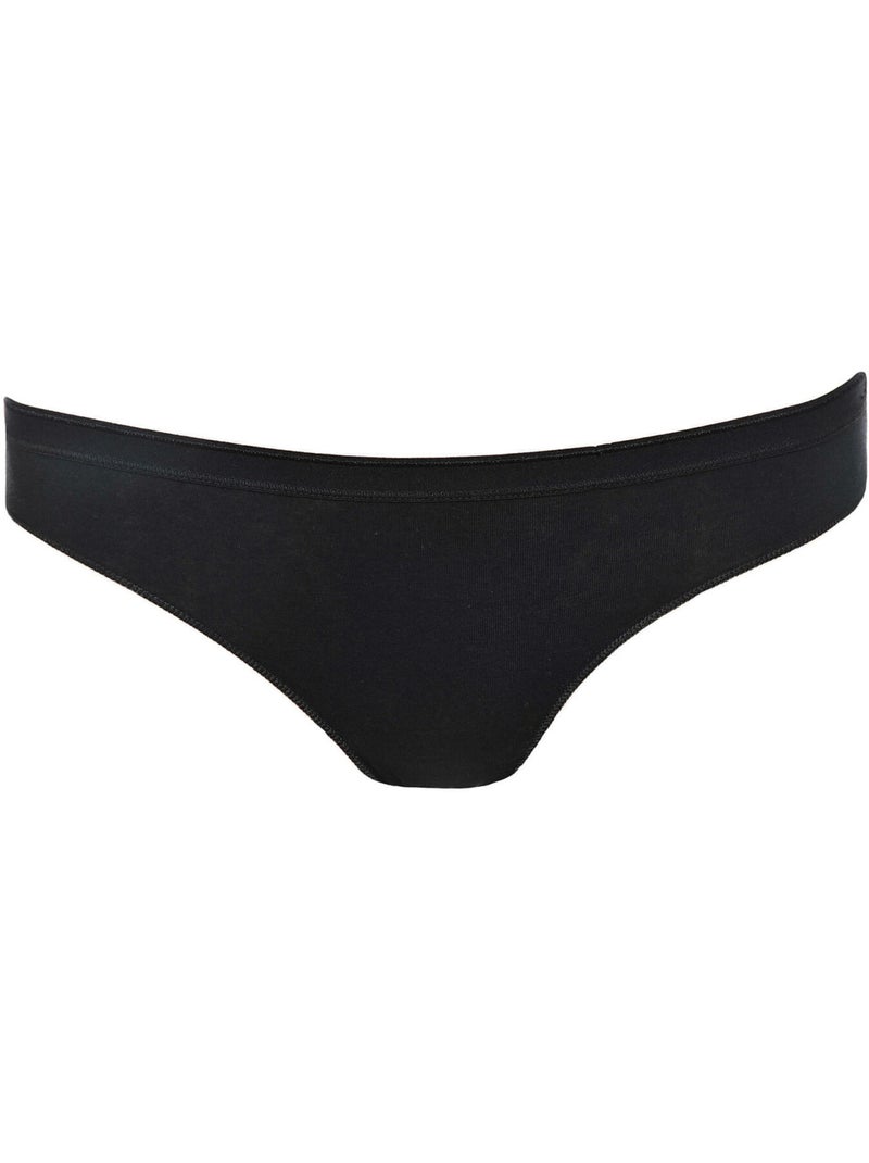 Culotte slip italien happy day cheek Noir - Kiabi
