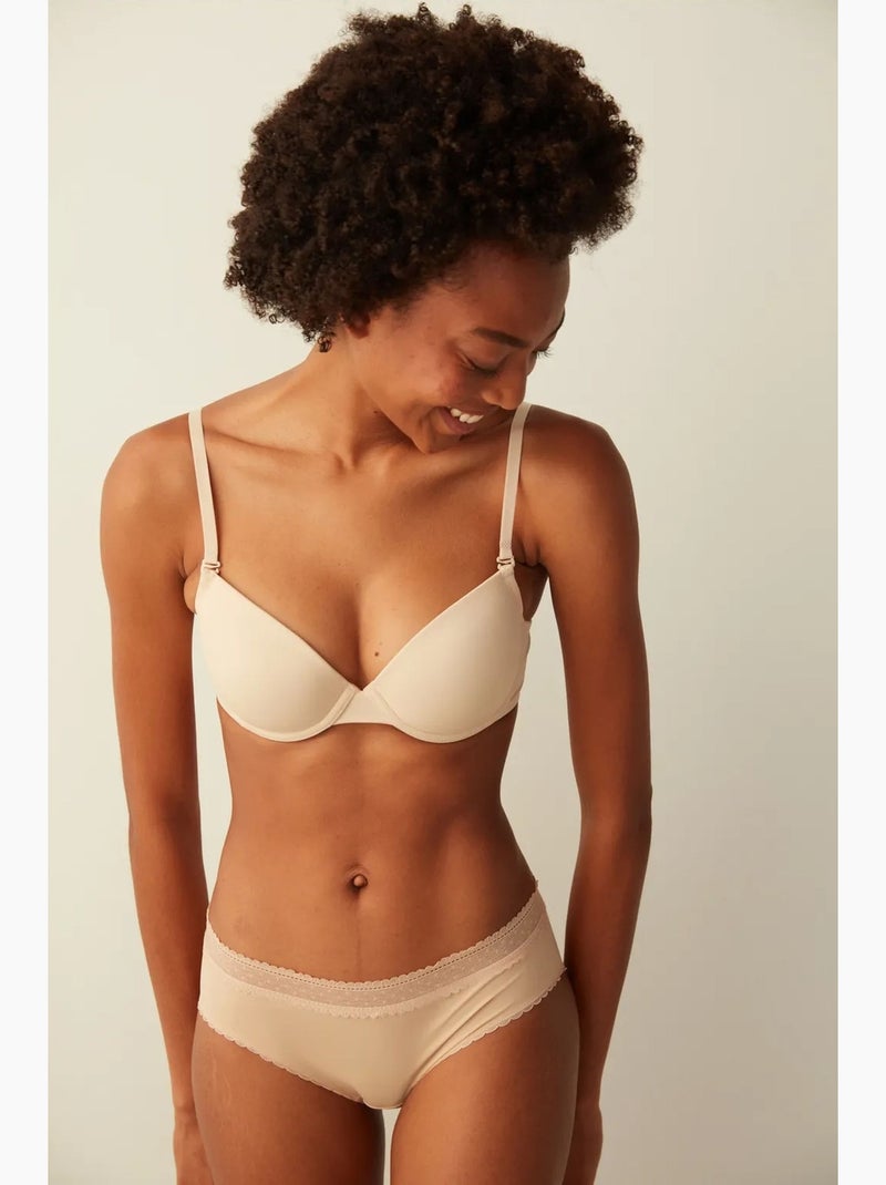 Culotte slip légère et confortable penti Beige argile - Kiabi
