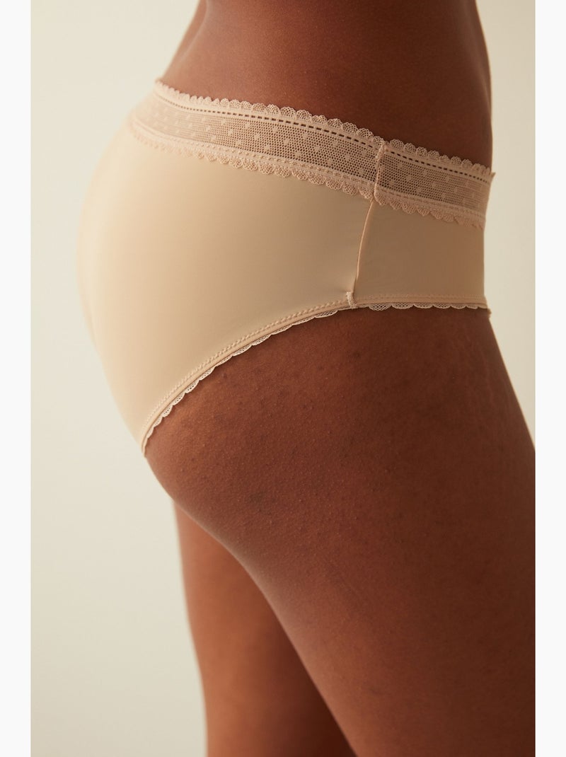 Culotte slip légère et confortable penti Beige argile - Kiabi