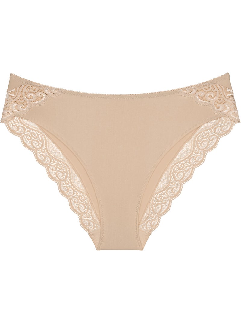 Culotte slip taï amourette Beige - Kiabi
