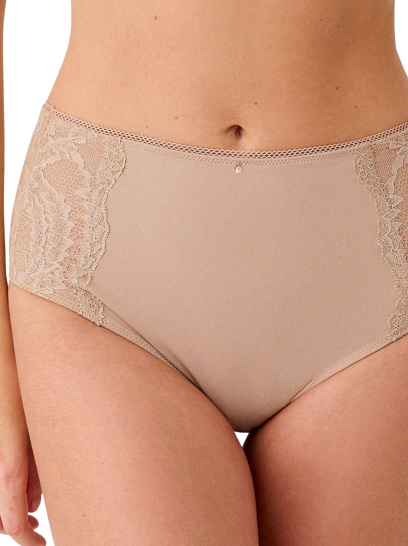 Culotte slip taille haute renatta Beige - Kiabi