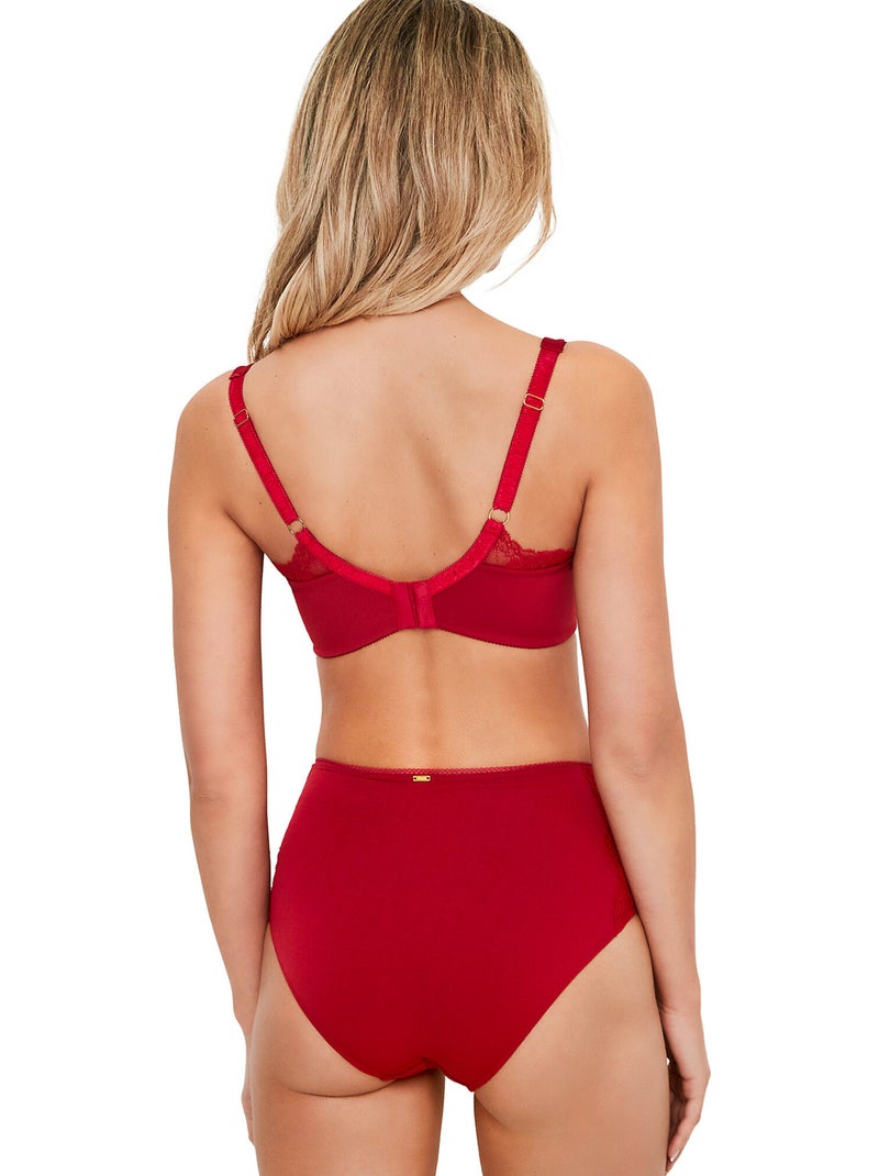 Culotte slip taille haute renatta Rouge - Kiabi