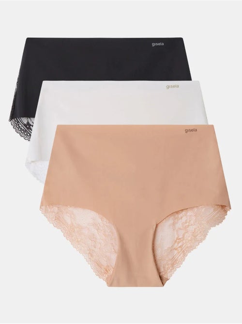 Culotte taille haute coupe laser - Kiabi
