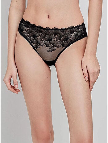 Culotte taille haute dentelle
