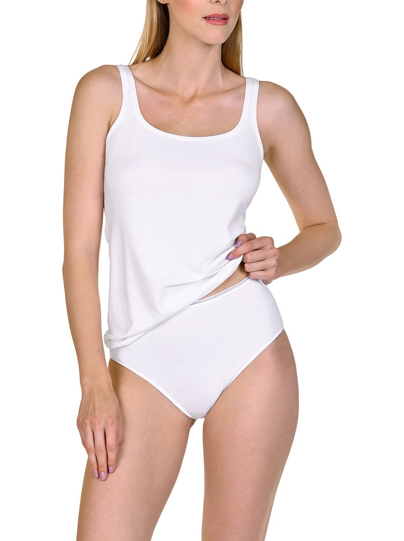 Culotte taille haute emma Blanc - Kiabi